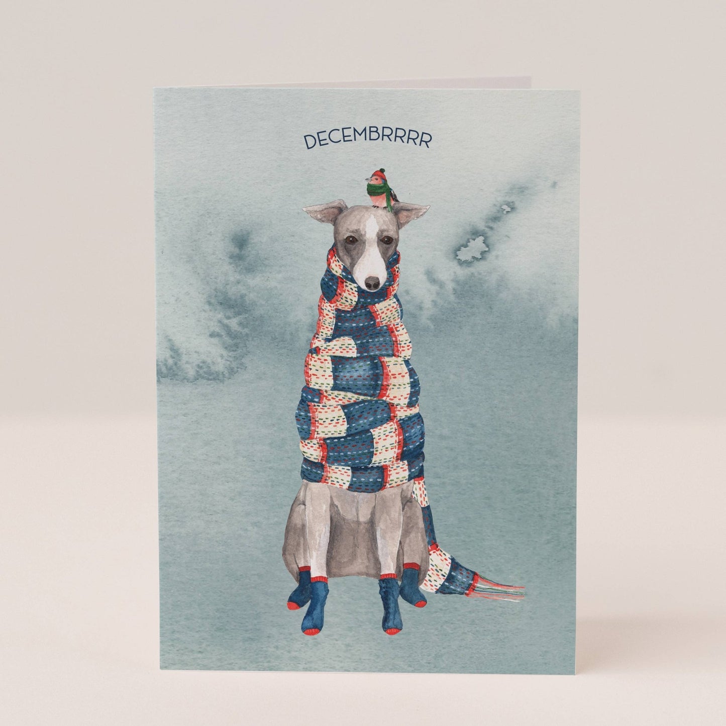 Decembrrrr Christmas Card Single - Ginger Pink Yarns