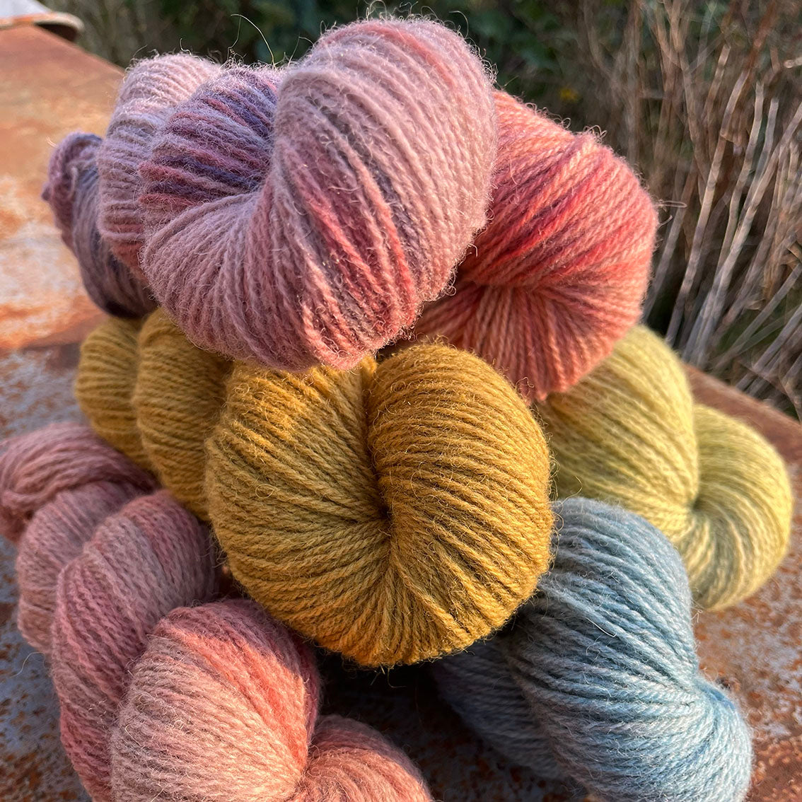 Natural Plant-Dyed British Yarn dyed in Somerset, UK – Ginger Pink