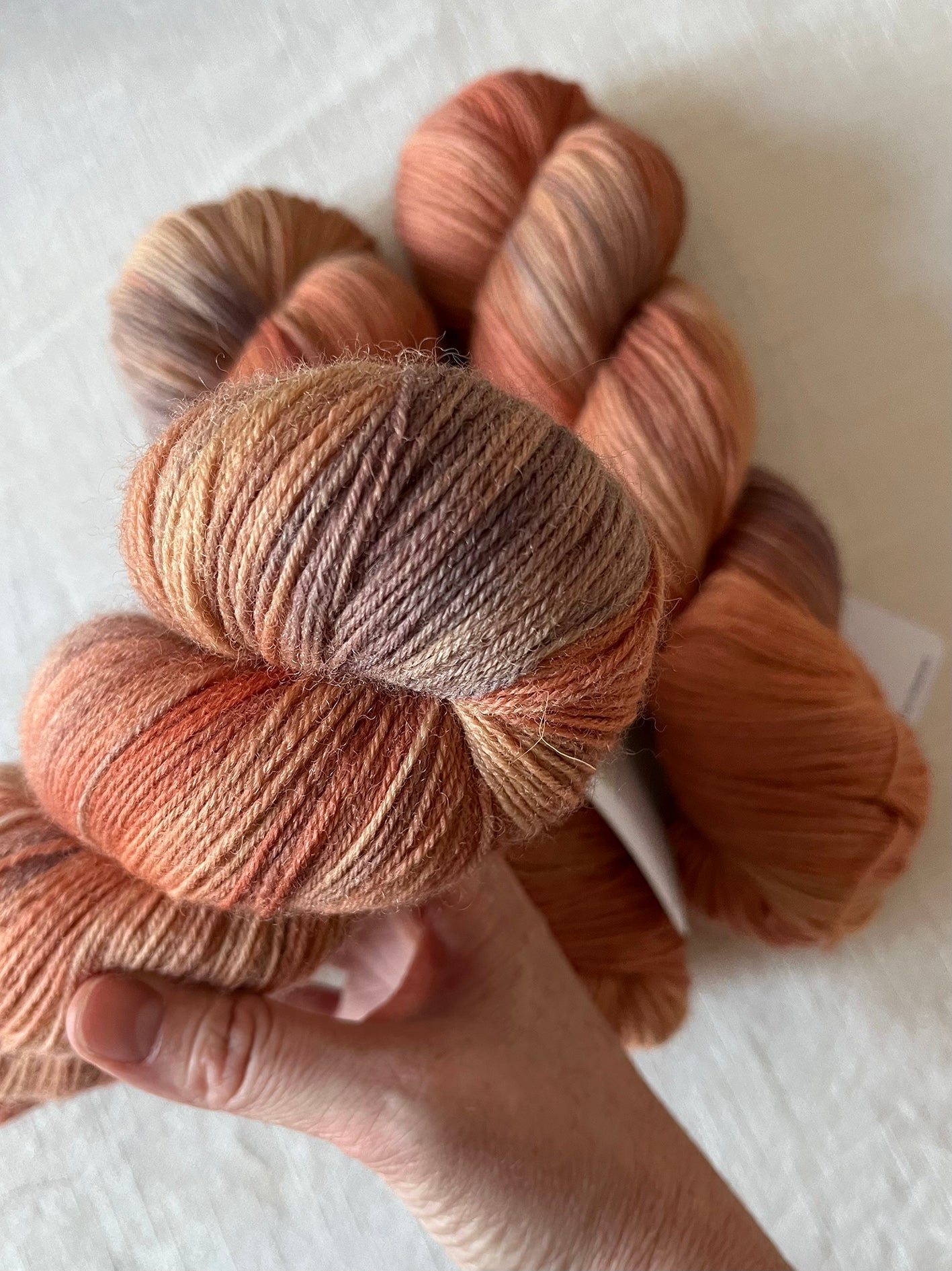 NEW 'Afterglow' Bluefaced Leicester 4ply - Ginger Pink Yarns