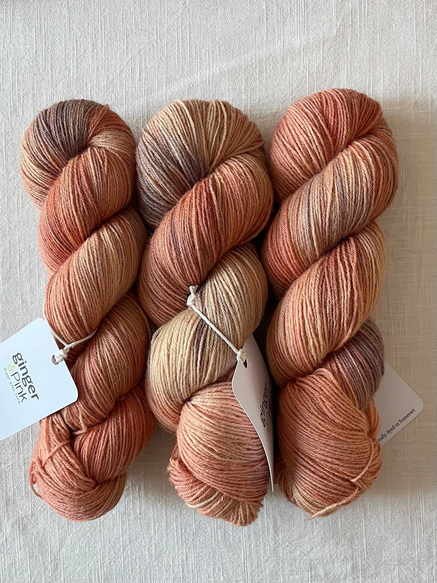 NEW 'Afterglow' Bluefaced Leicester 4ply - Ginger Pink Yarns