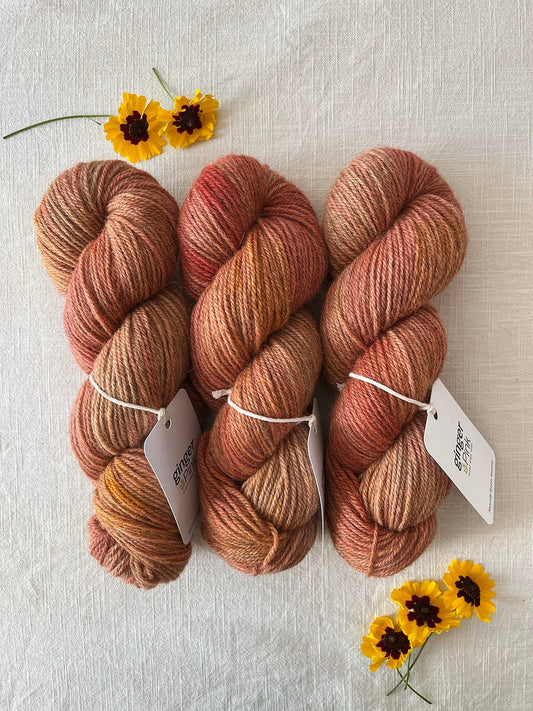 NEW 'Golden Hour' Exmoor Blueface/Zwartbles DK - Ginger Pink Yarns