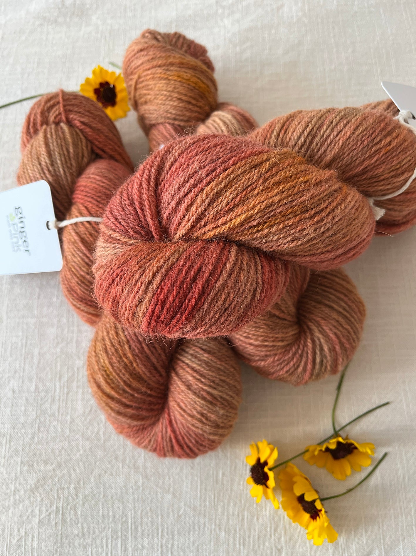 NEW 'Golden Hour' Exmoor Blueface/Zwartbles DK - Ginger Pink Yarns