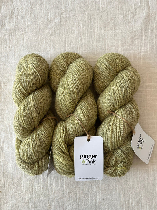 NEW 'Pistachio' BFL/Shetland/Alpaca Blend 4ply - Ginger Pink Yarns