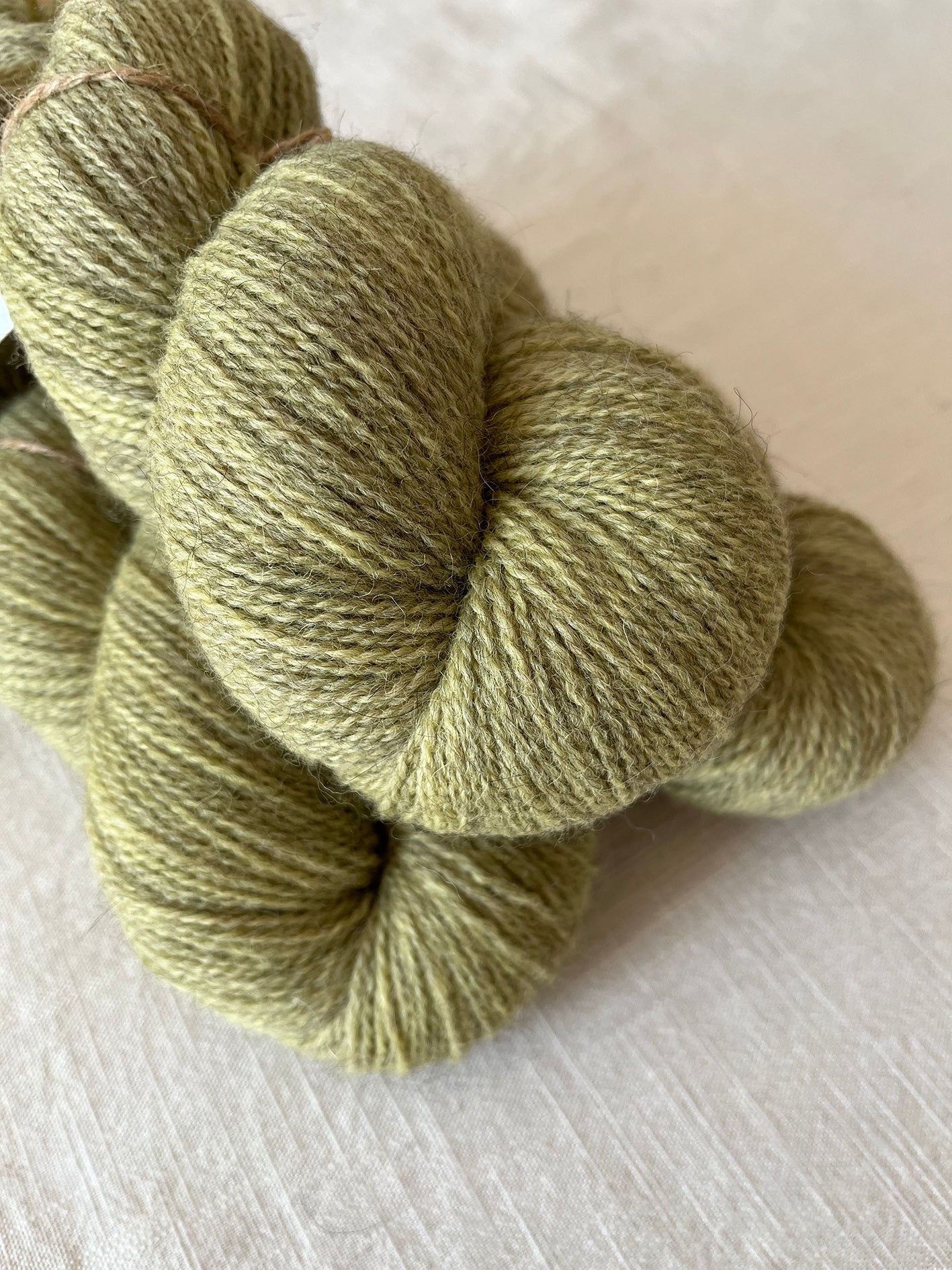 NEW 'Pistachio' BFL/Shetland/Alpaca Blend 4ply - Ginger Pink Yarns