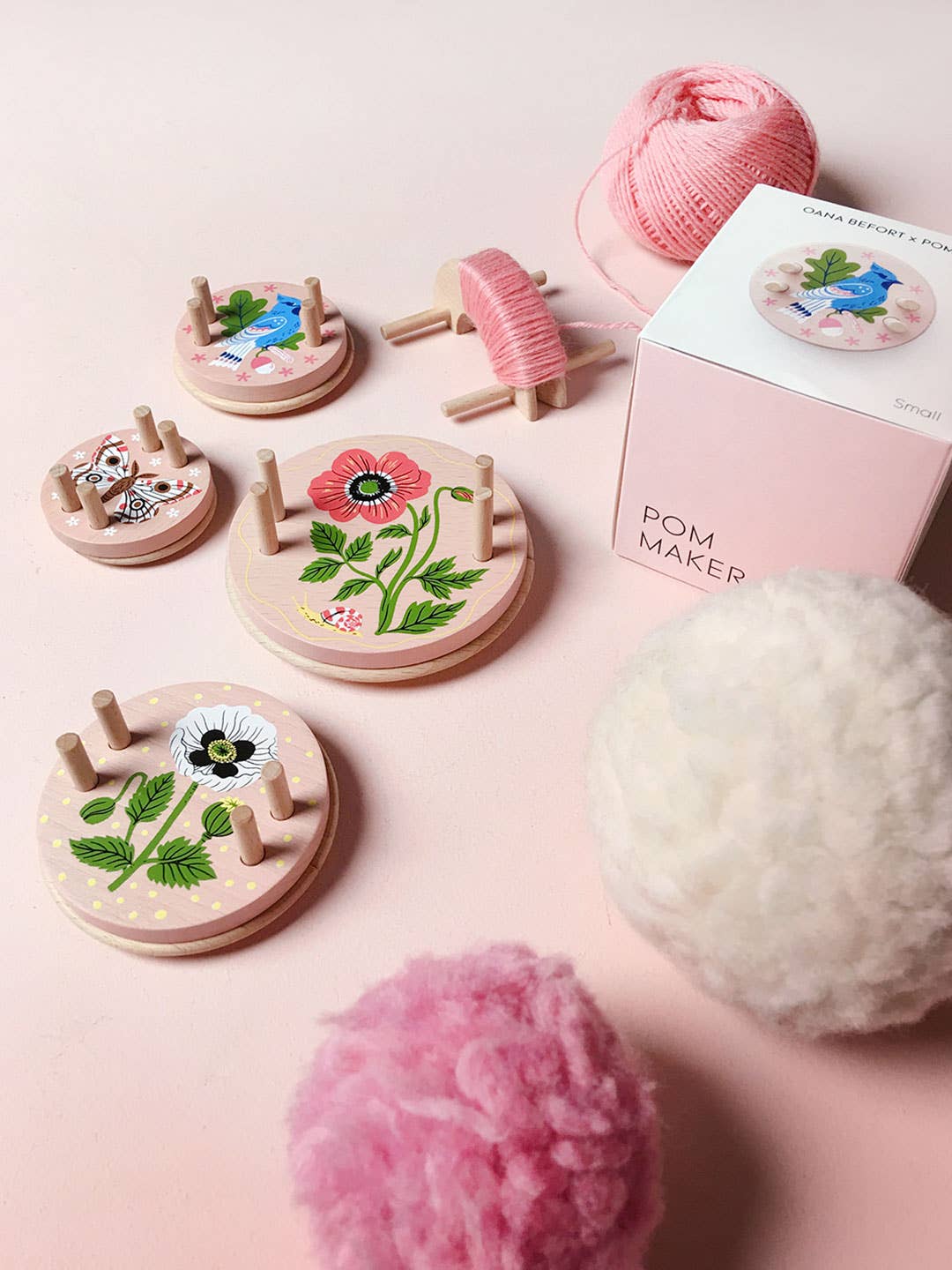 Pom Maker | Oana Befort x Pom Maker - Medium Pink - Ginger Pink Yarns