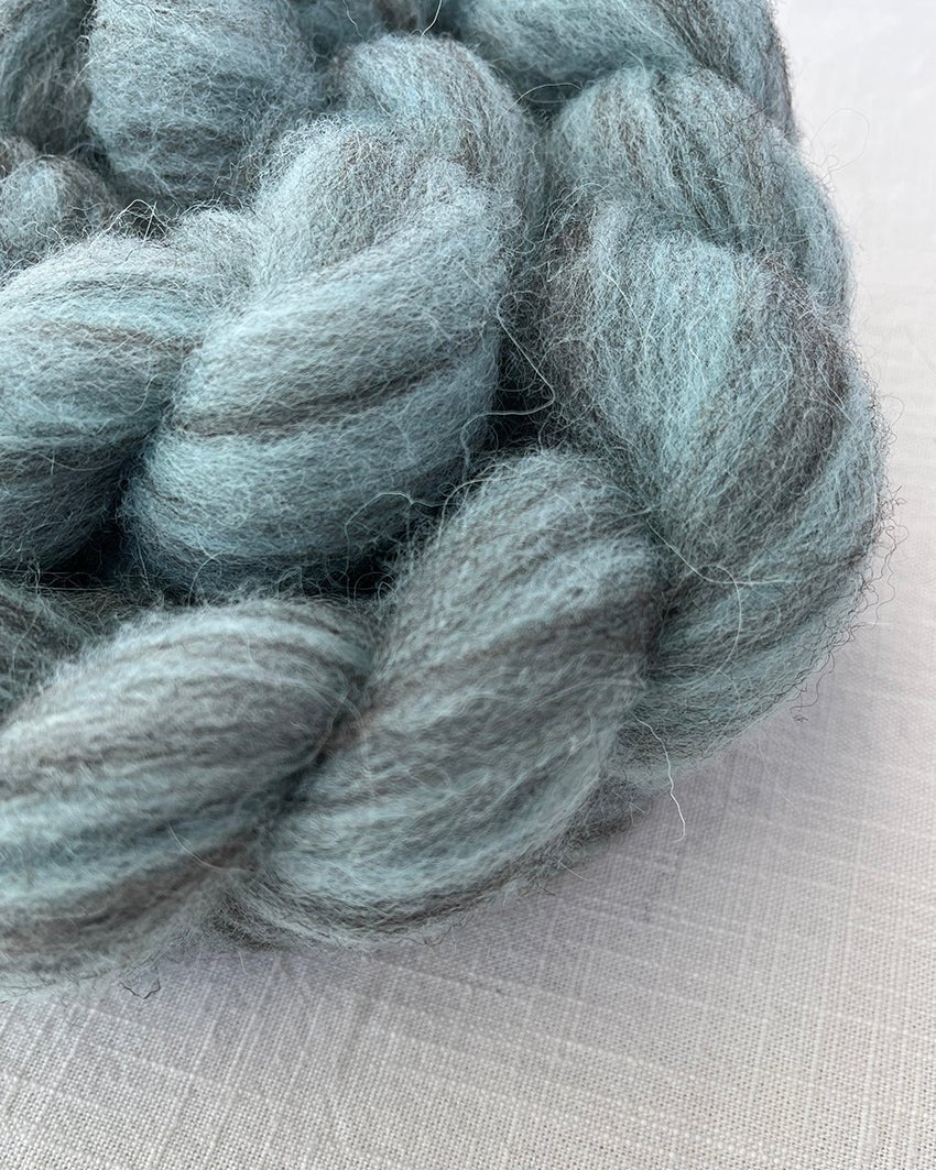 'Saxon' Naturally Dyed British Wool Tops - Ginger Pink Yarns