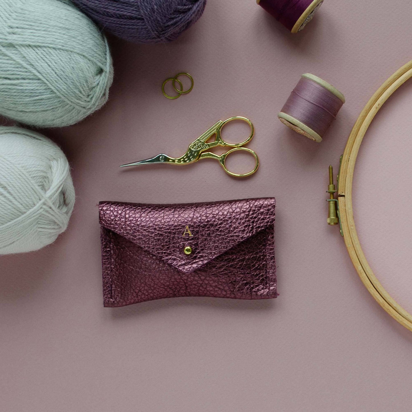 Small Notions Pouch: Seaglass - Ginger Pink Yarns
