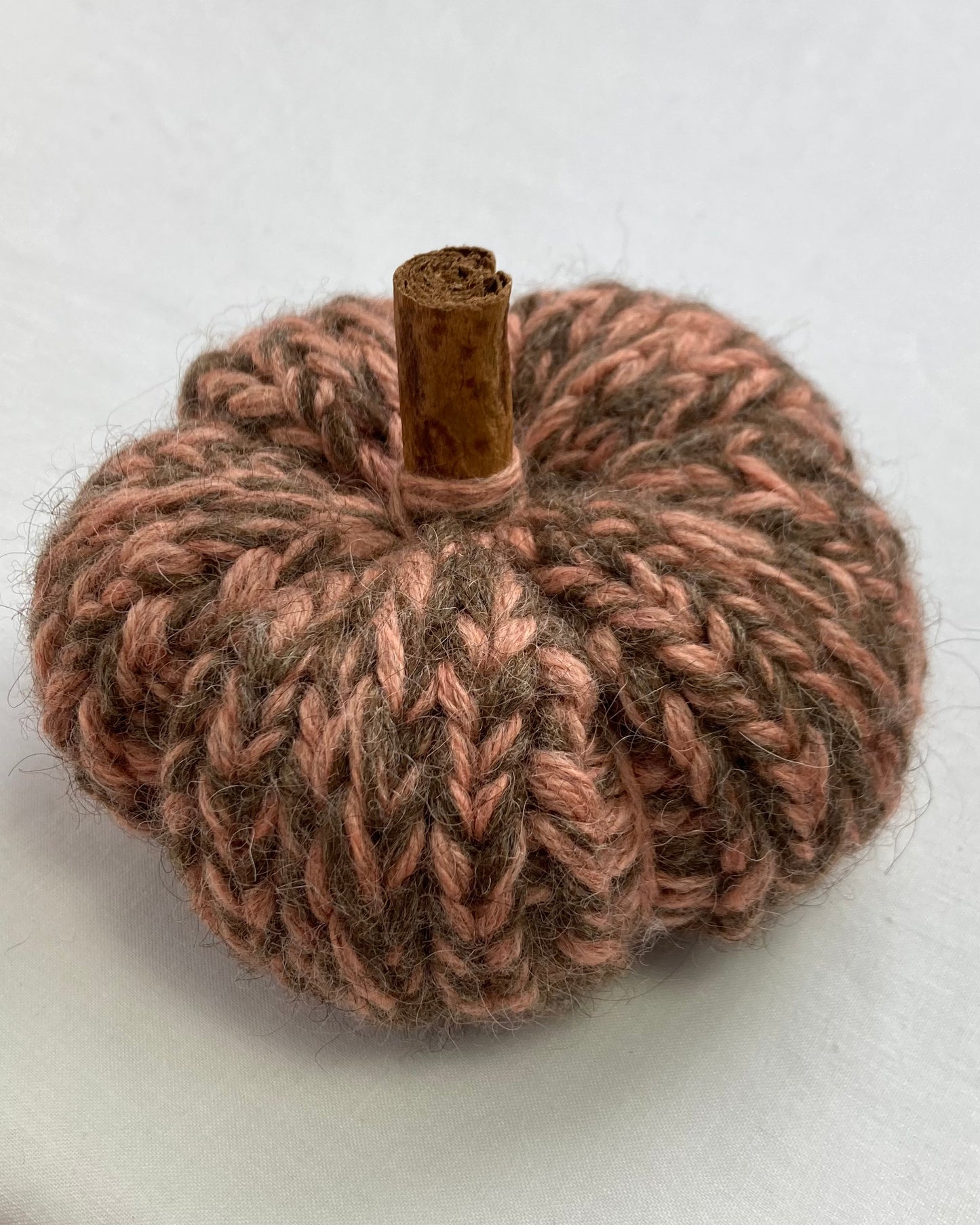 Plant-Dyed Knitted Pumpkin