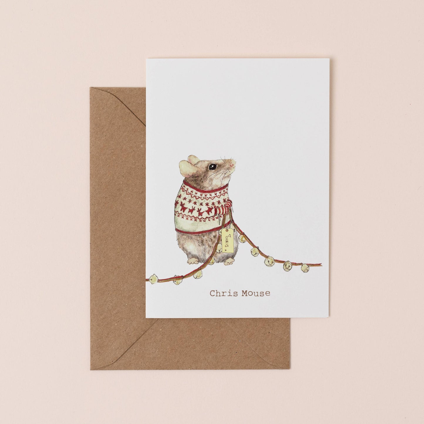 Chris Mouse Christmas Card Single