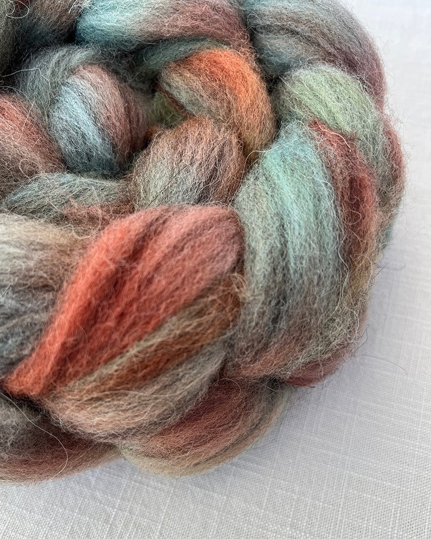 'Celestial' Naturally Dyed British Wool Tops *PRE_ORDER ONLY* - Ginger Pink Yarns