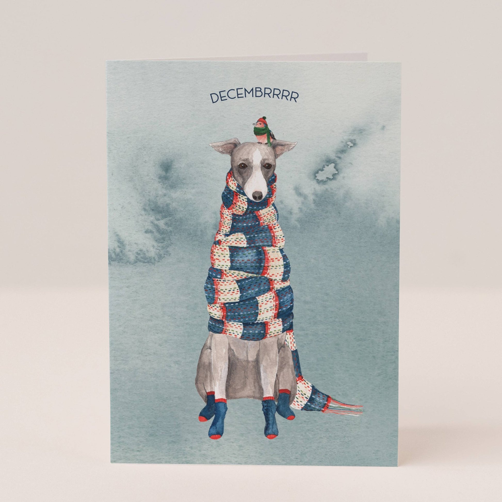 Decembrrrr Christmas Card Single - Ginger Pink Yarns