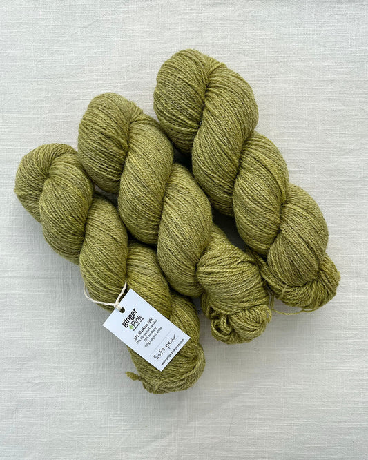 Masham/BFL 4ply Soft Pear - Ginger Pink Yarns
