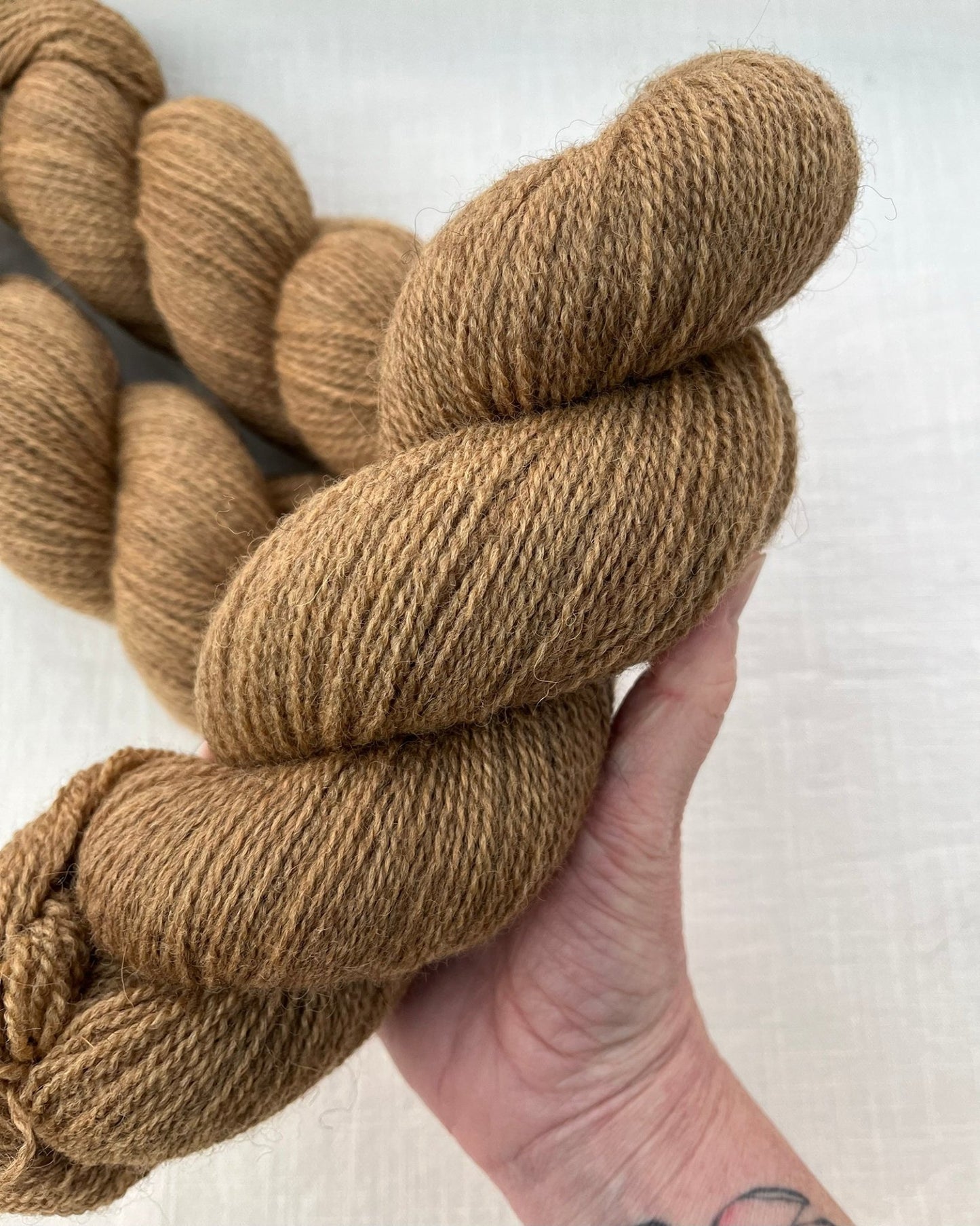NEW 'Cinnamon' Masham/BFL 4ply - Ginger Pink Yarns