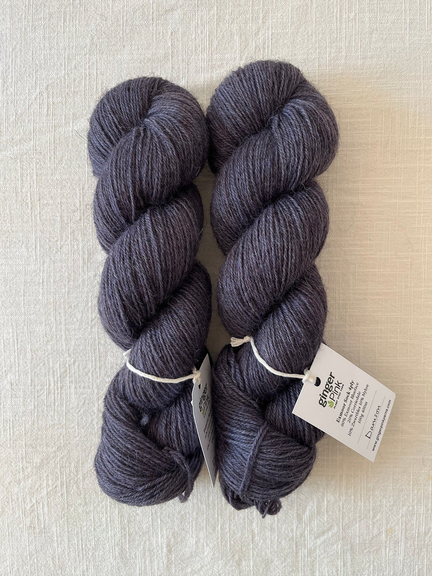NEW 'Damson' Exmoor Sock 4ply - Ginger Pink Yarns