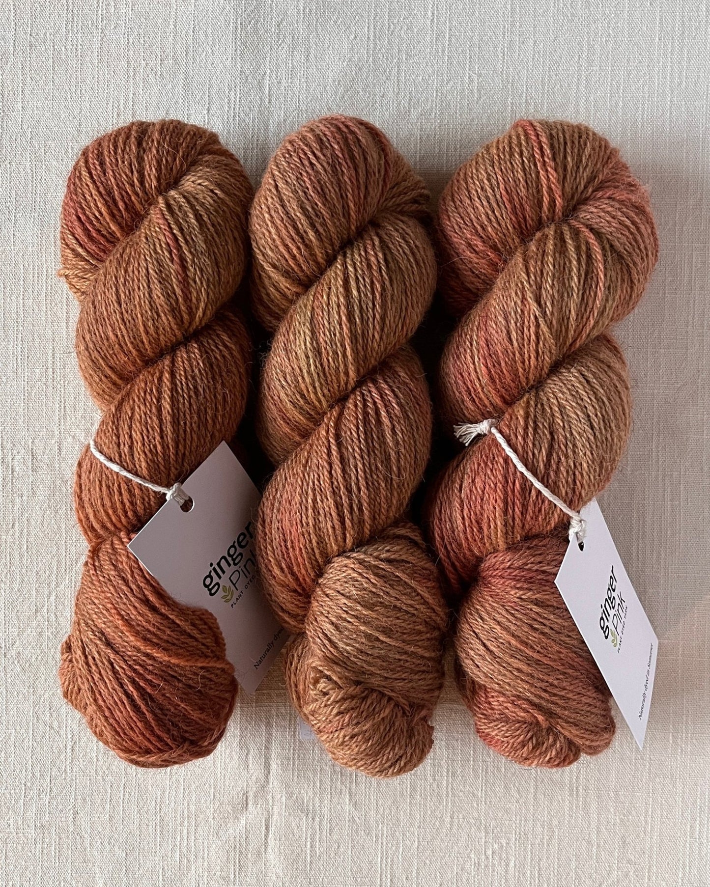 NEW 'Glow' BFL/Shetland/Alpaca Blend DK - Ginger Pink Yarns