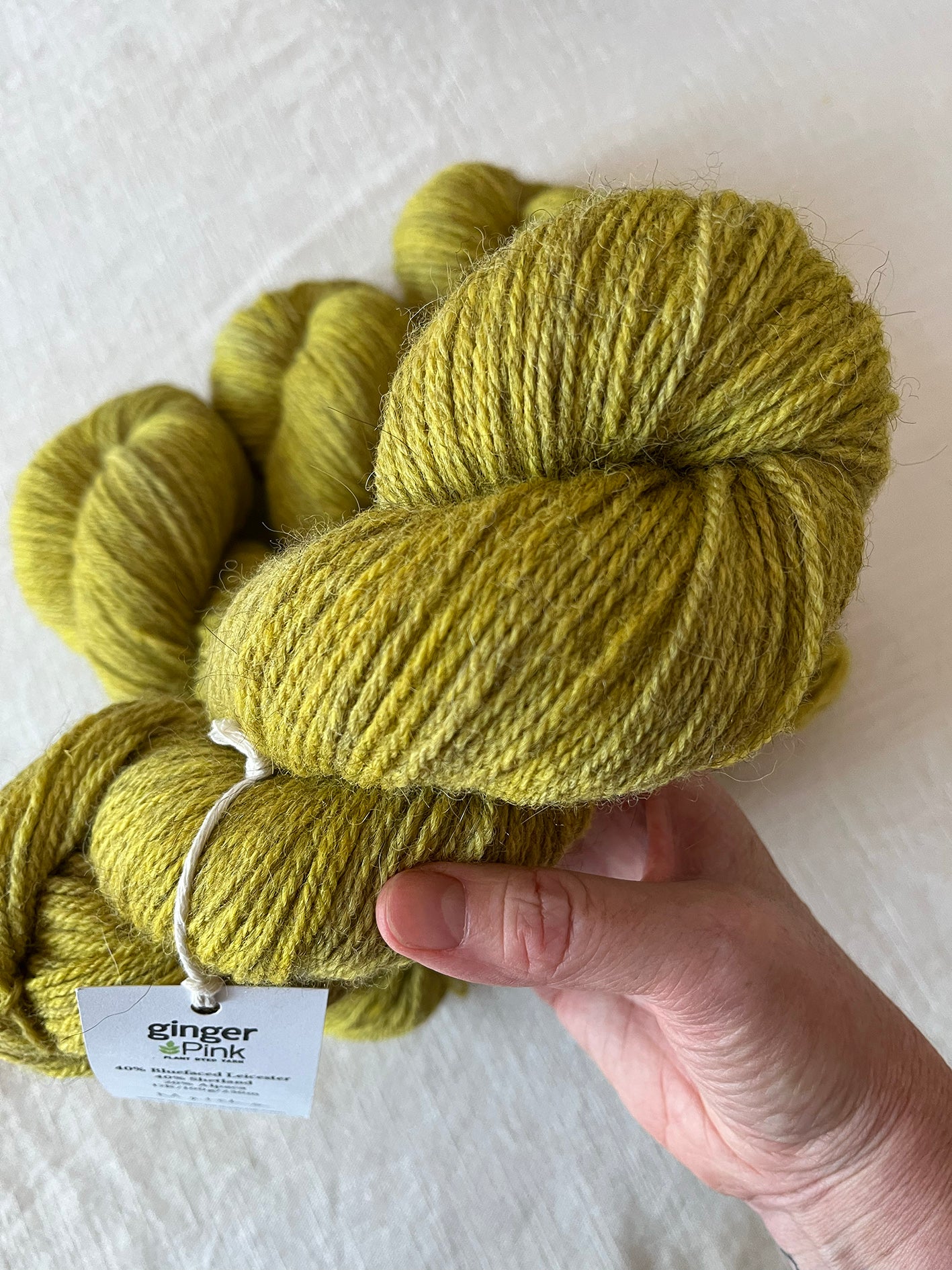 NEW 'Matcha' BFL/Shetland/Alpaca Blend DK - Ginger Pink Yarns