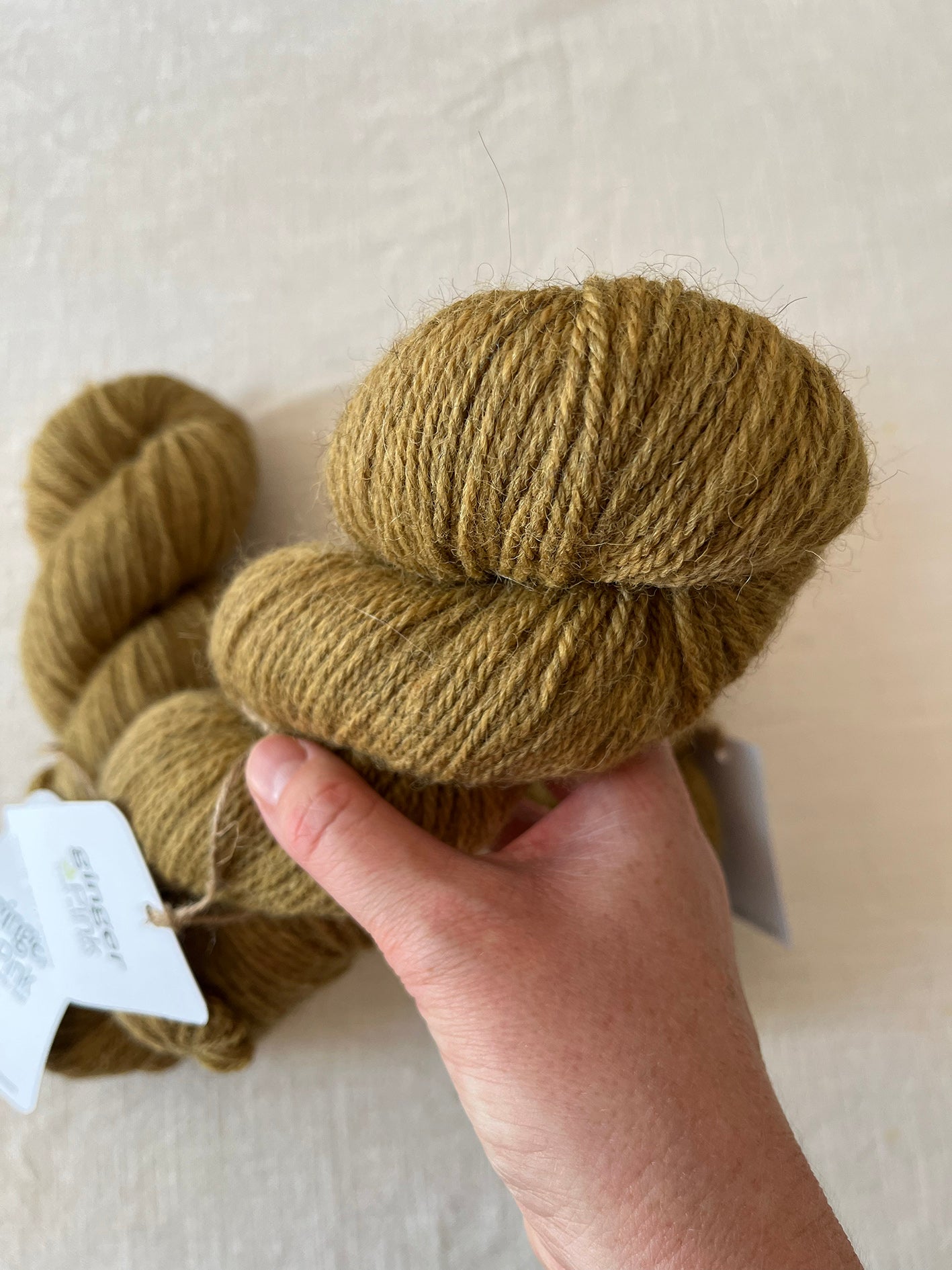 NEW 'Old Gold' BFL/Shetland/Alpaca Blend DK - Ginger Pink Yarns
