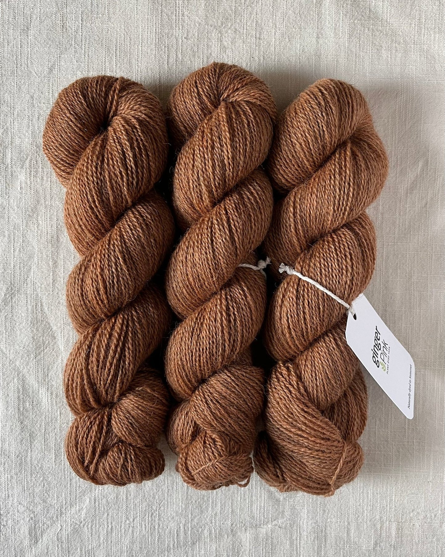 'Redlands' BFL/Shetland/Alpaca Blend 4ply - Ginger Pink Yarns