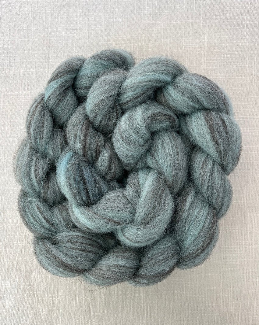 'Saxon' Naturally Dyed British Wool Tops - Ginger Pink Yarns
