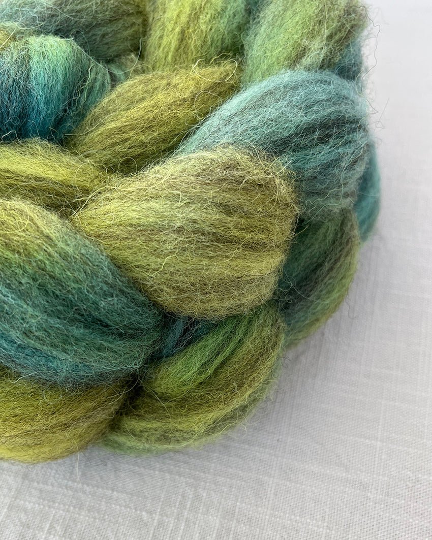 'Selkie' Naturally Dyed British Wool Tops - Ginger Pink Yarns